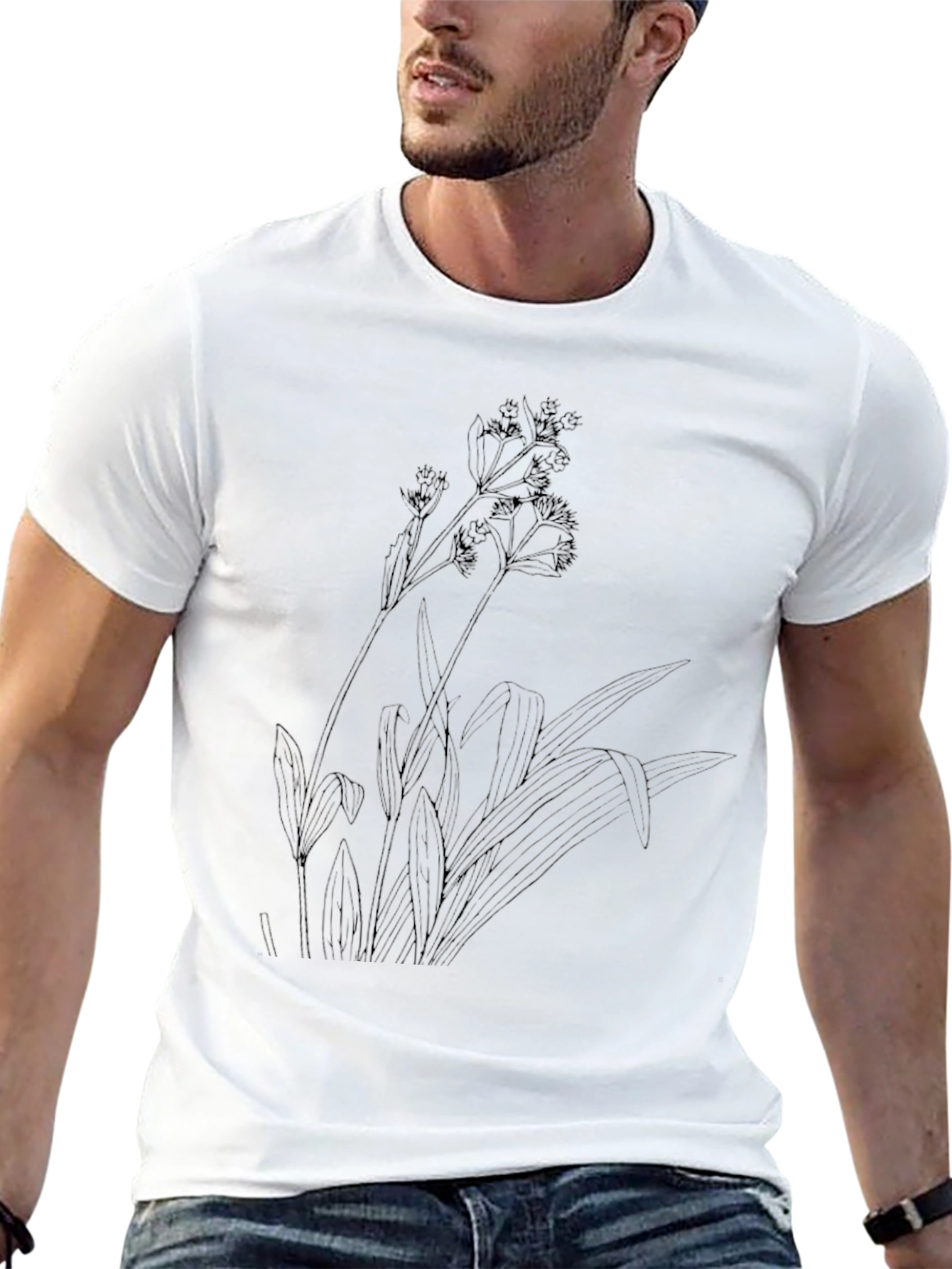 Botanical Print Tee - Stylish & Unique