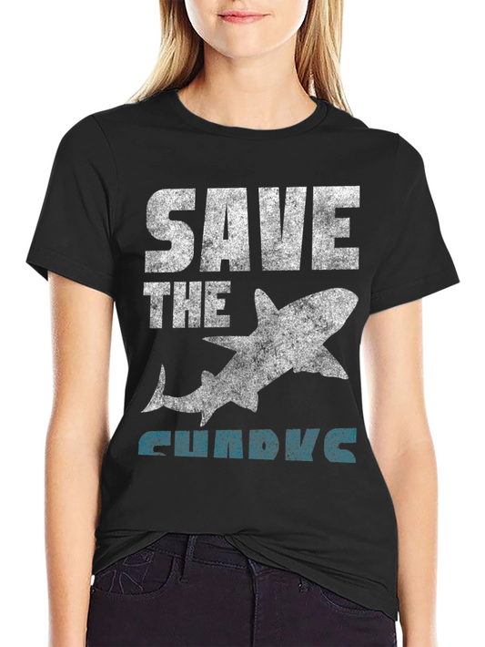 Save the Sharks Graphic Tee - Black