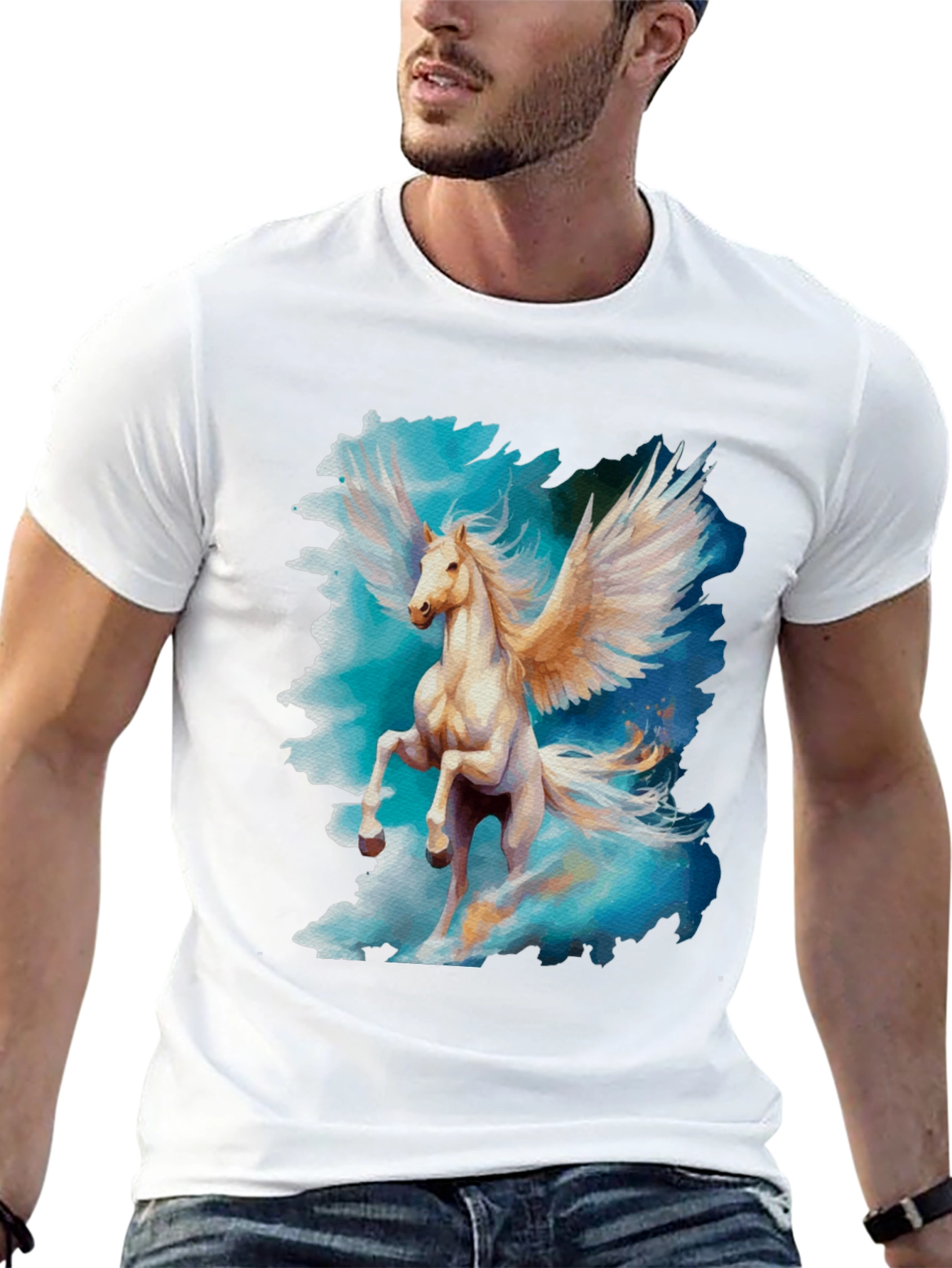 Pegasus Graphic Tee - Fantasy Horse T-Shirt