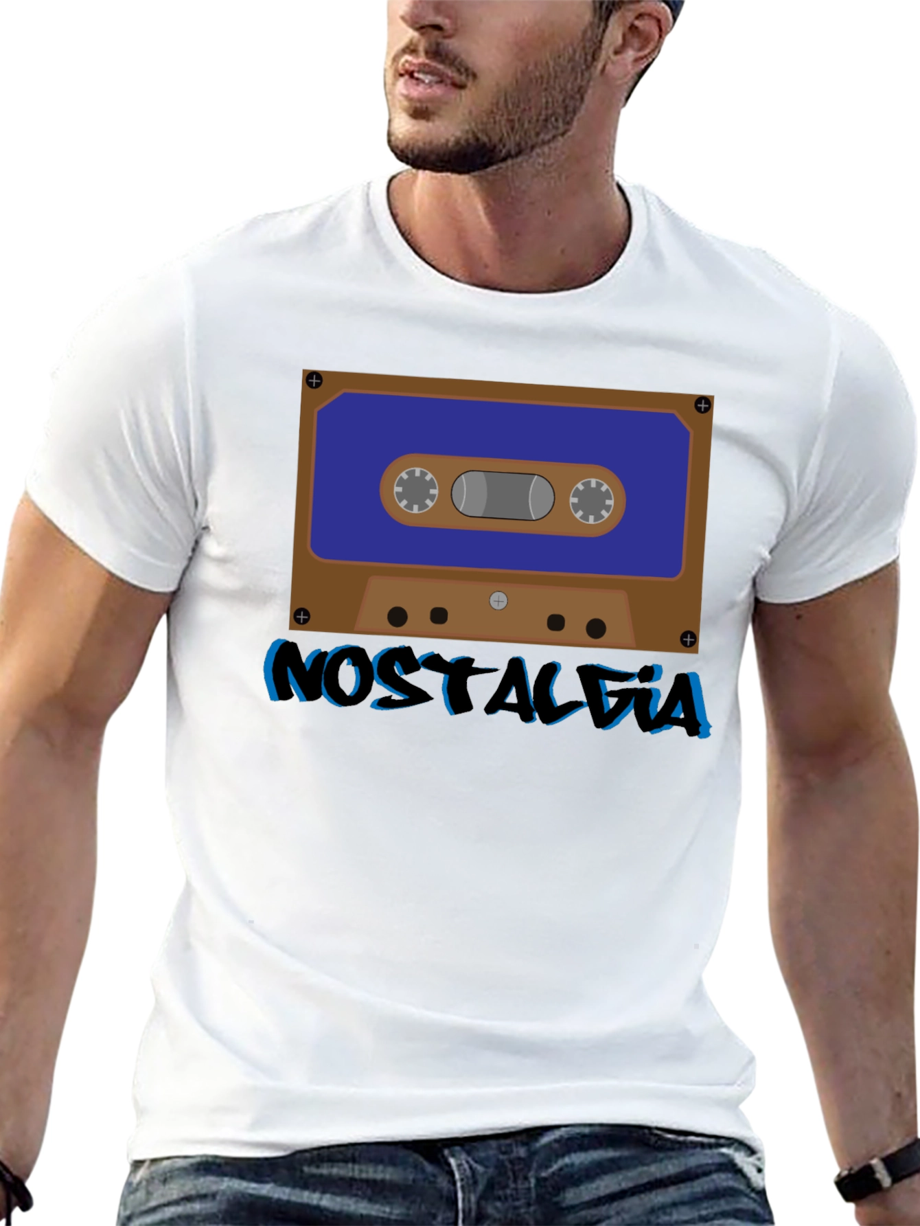 Nostalgia Cassette Tape Graphic T-Shirt