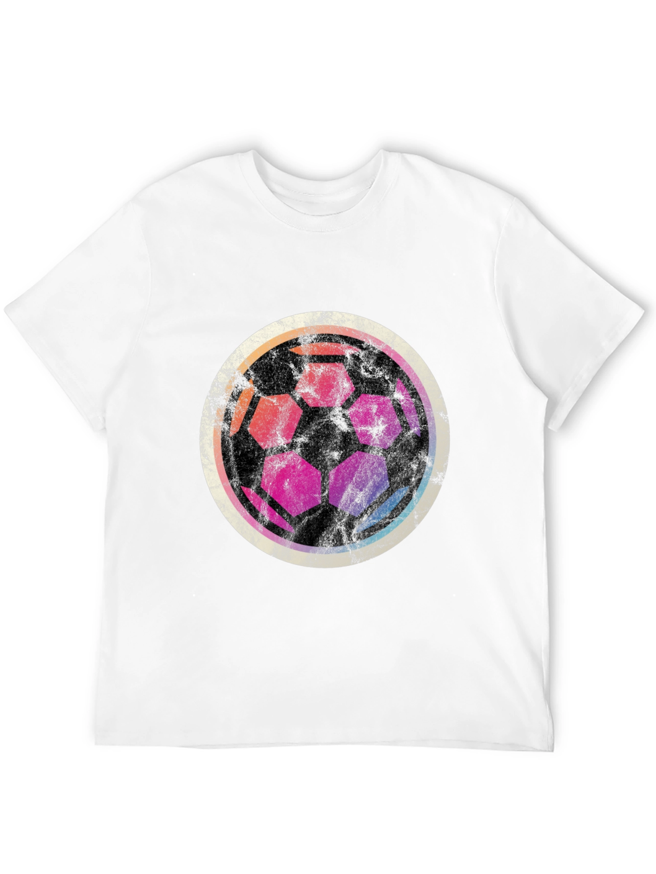 Retro Soccer Ball Graphic T-Shirt