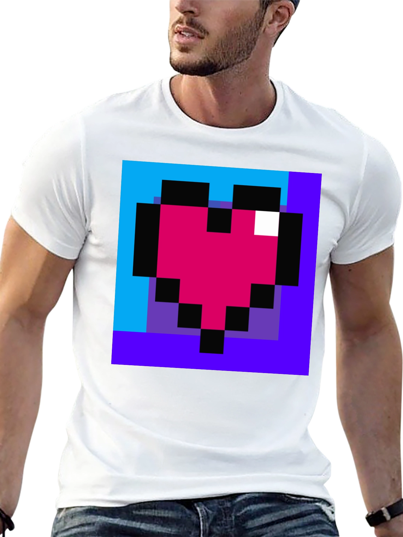 Pixel Heart T-Shirt - Retro Gaming Style Tee