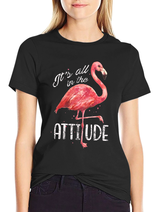 Flamingo Attitude Graphic Tee