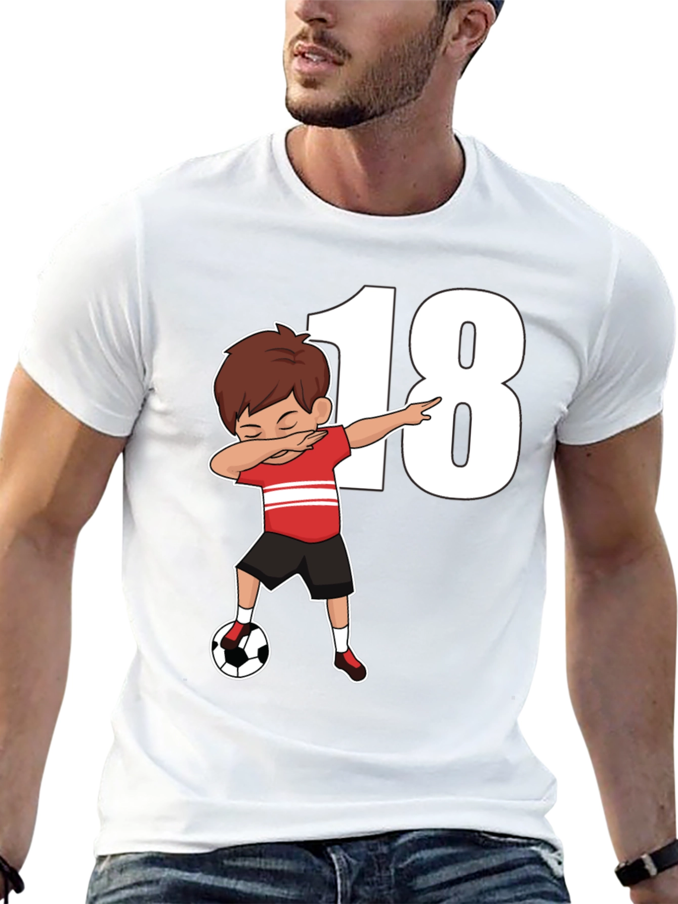 Soccer 18th Birthday Dab T-Shirt