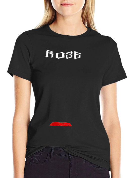 ROSE Graphic Black T-Shirt