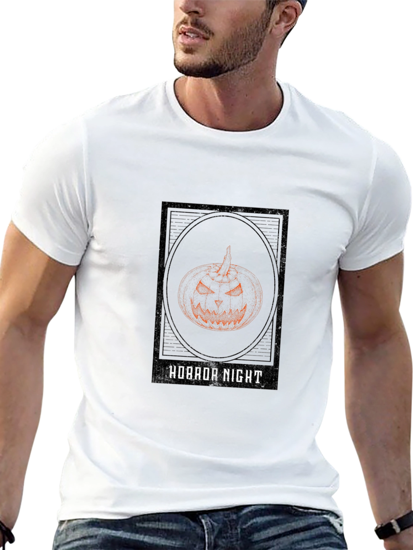 Horror Night Pumpkin Graphic Tee