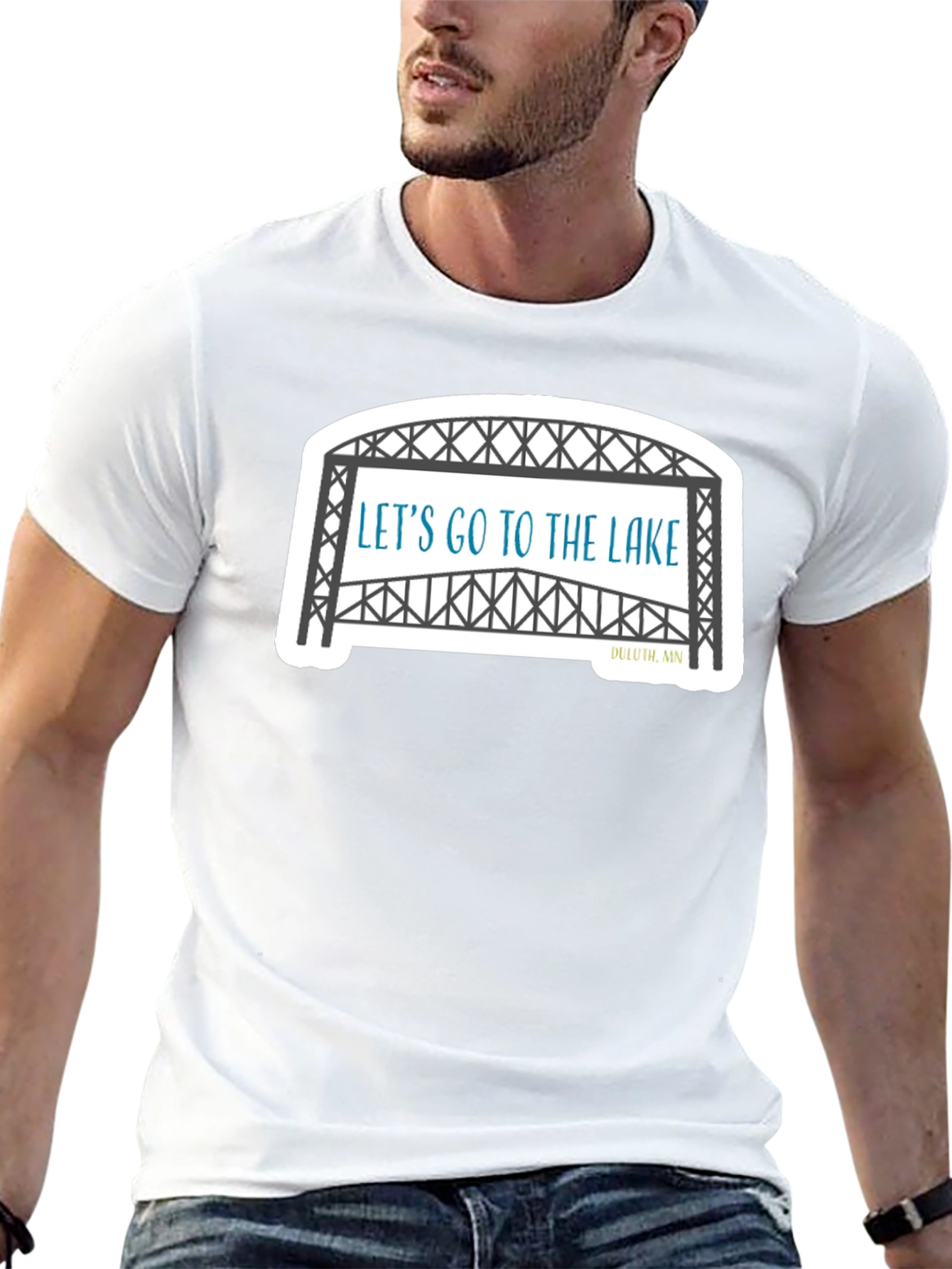 Lets Go To The Lake Black T-Shirt