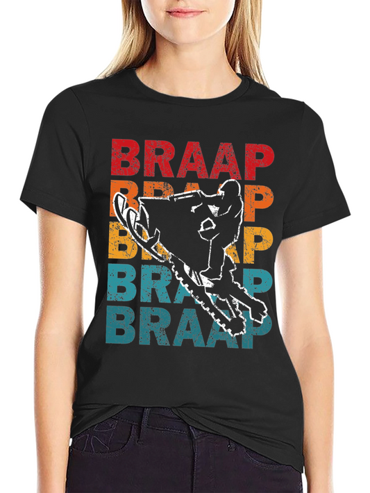 Braap Snowmobile T-Shirt - Vintage Style