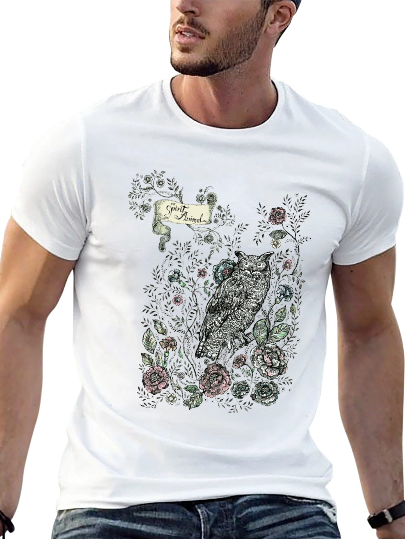 Owl Spirit Animal Graphic T-Shirt | Stylish Nature Tee