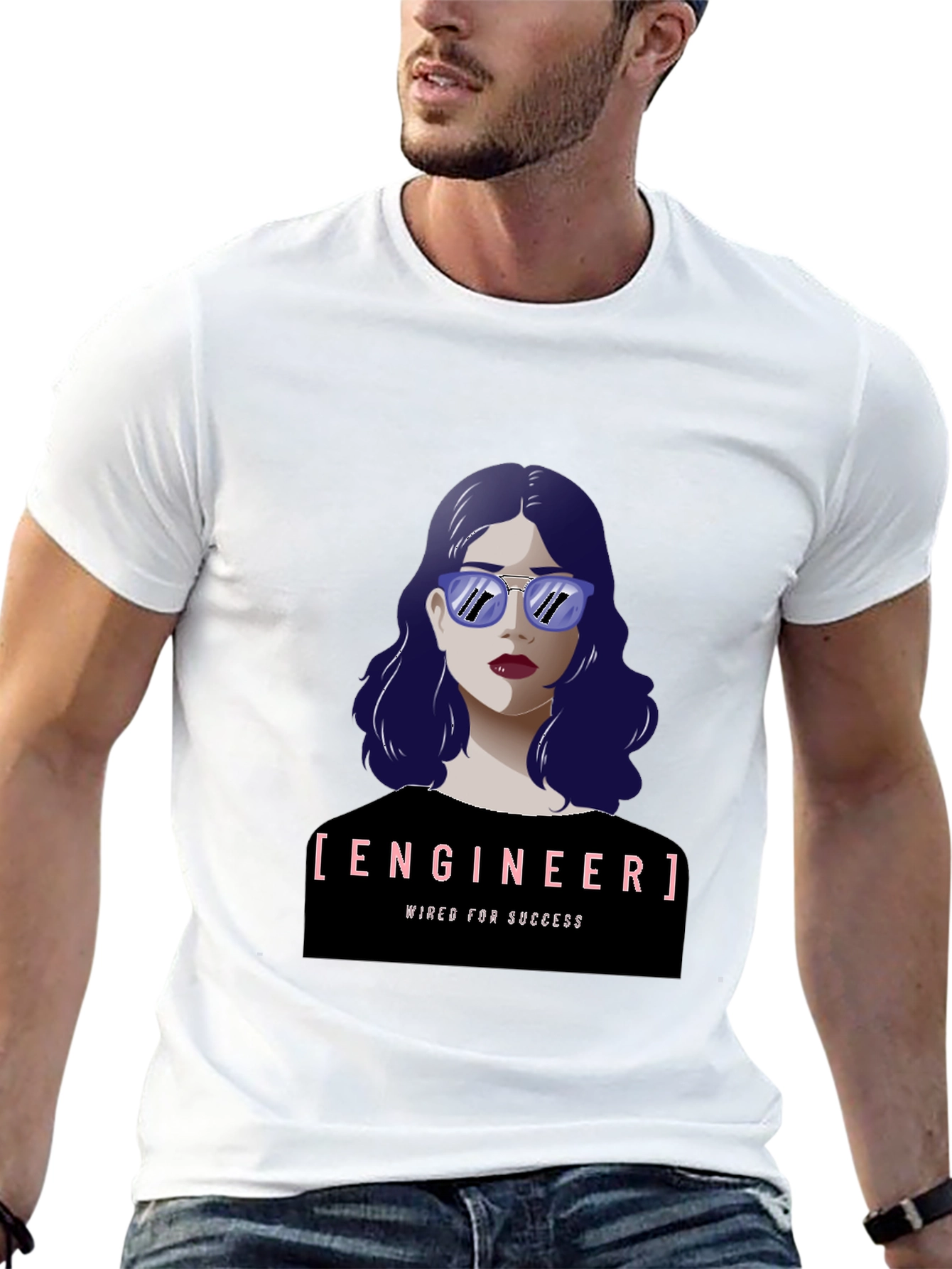 Engineer Woman Graphic Tee - Wired For Success