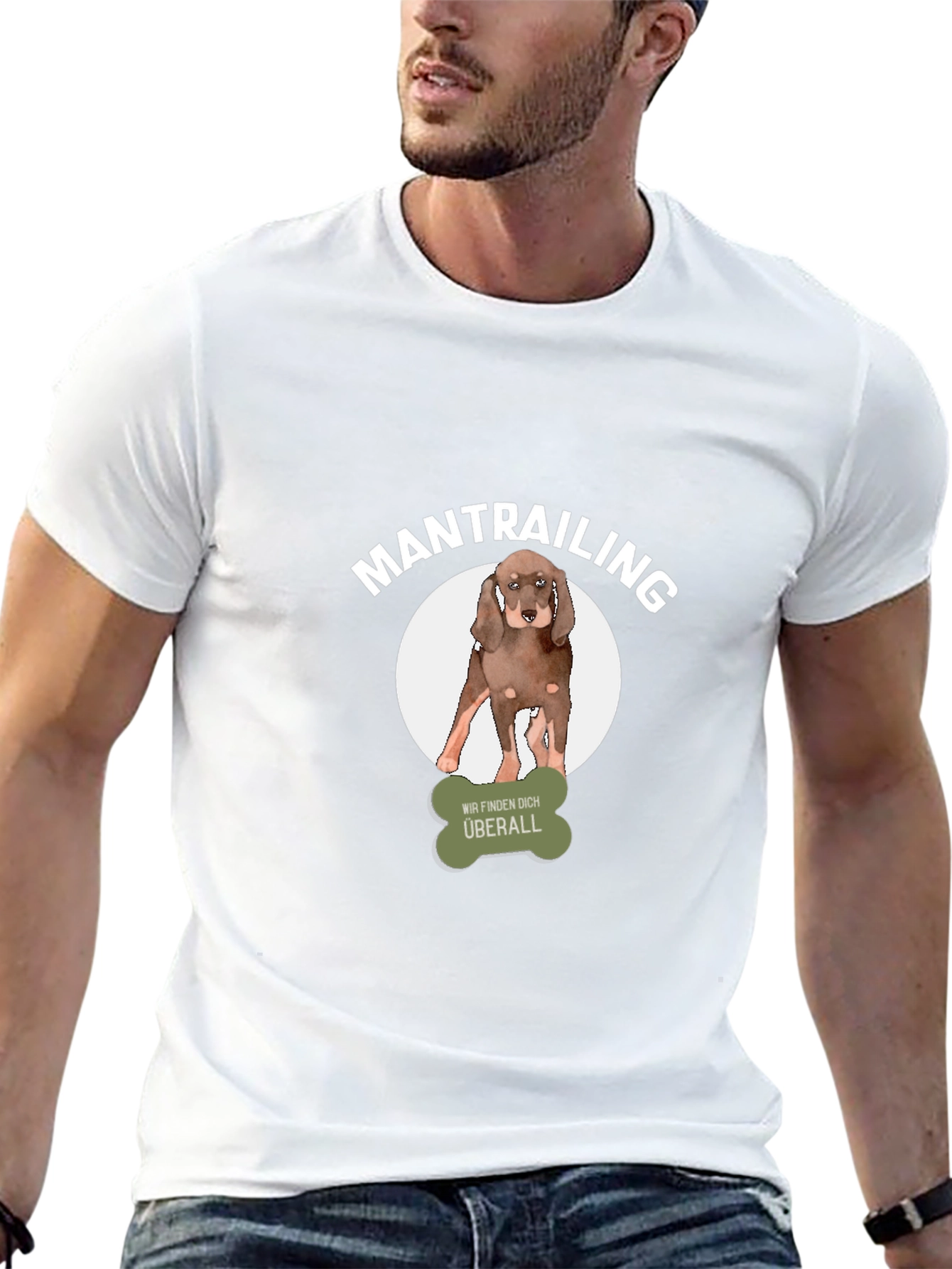 Mantrailing Dog T-Shirt - We Find You Everywhere!