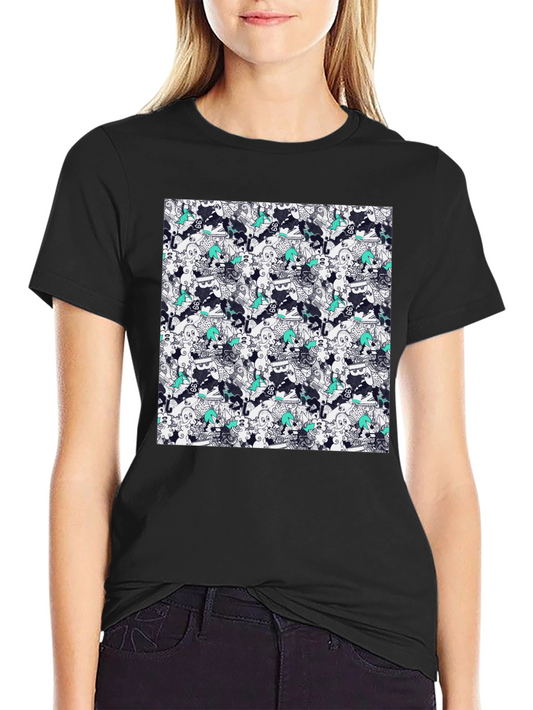 Cool Pattern Black Tee