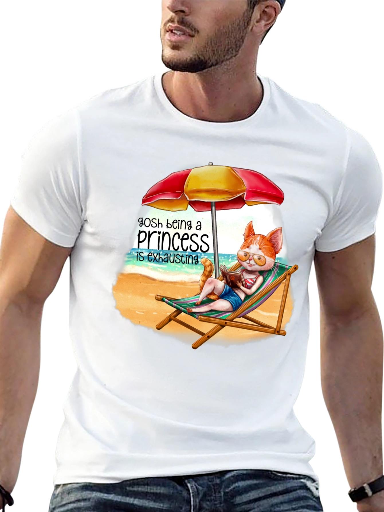 Relaxing Cat Princess T-Shirt