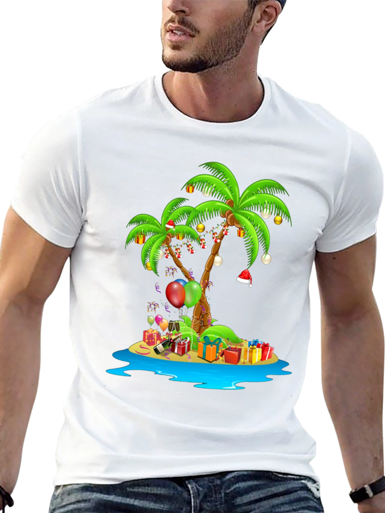 Tropical Christmas Island Graphic Tee