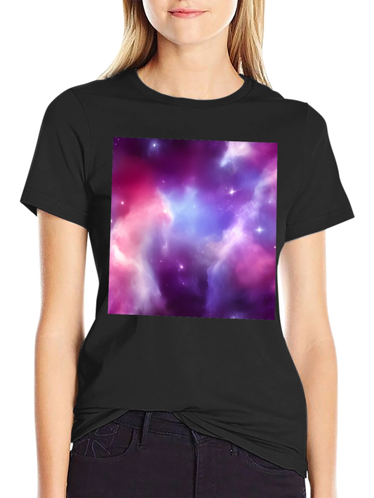 Nebula Print Tee - Black Short Sleeve Mens T-Shirt