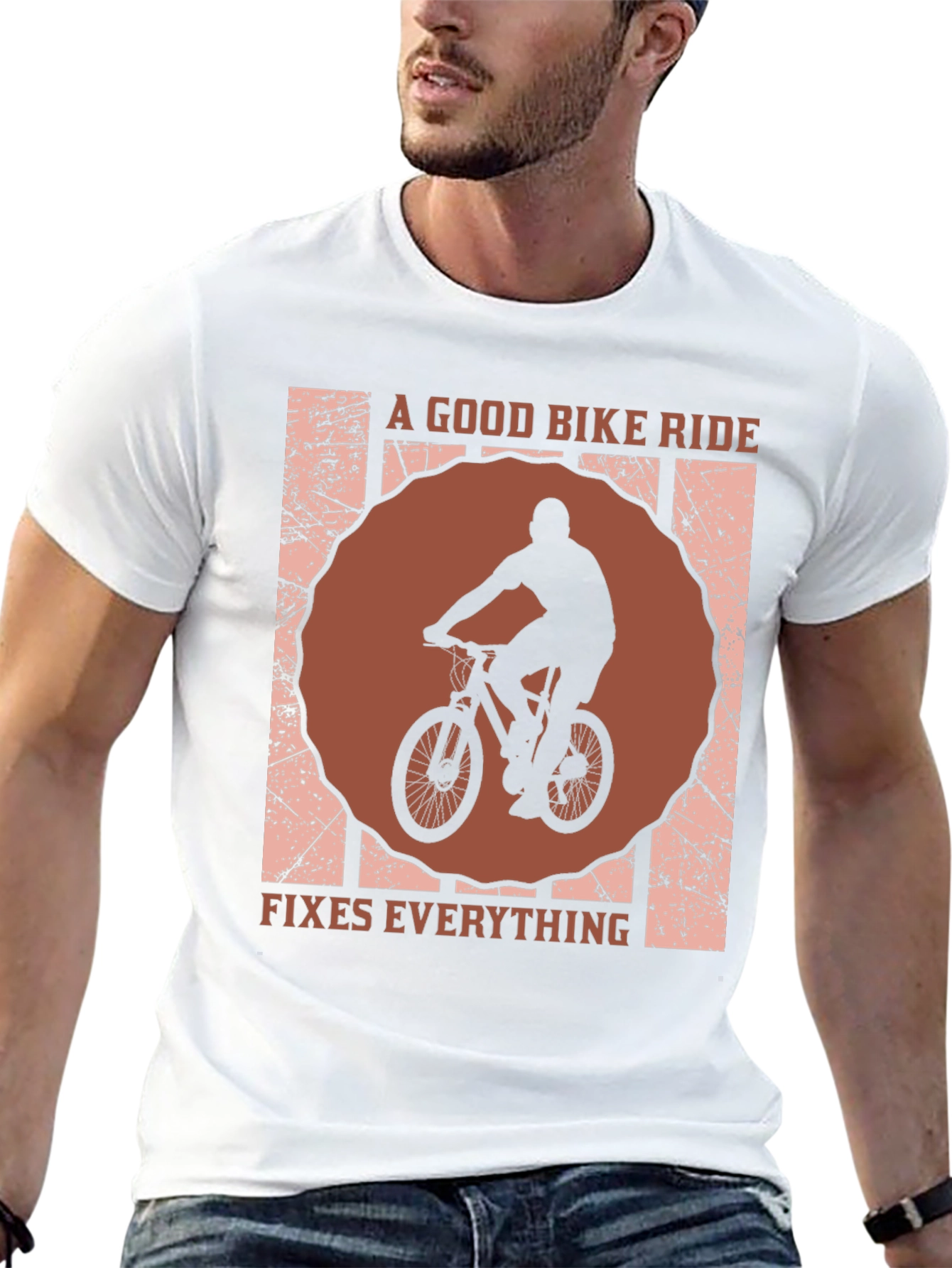 Bike Ride Fixes Everything Graphic Tee