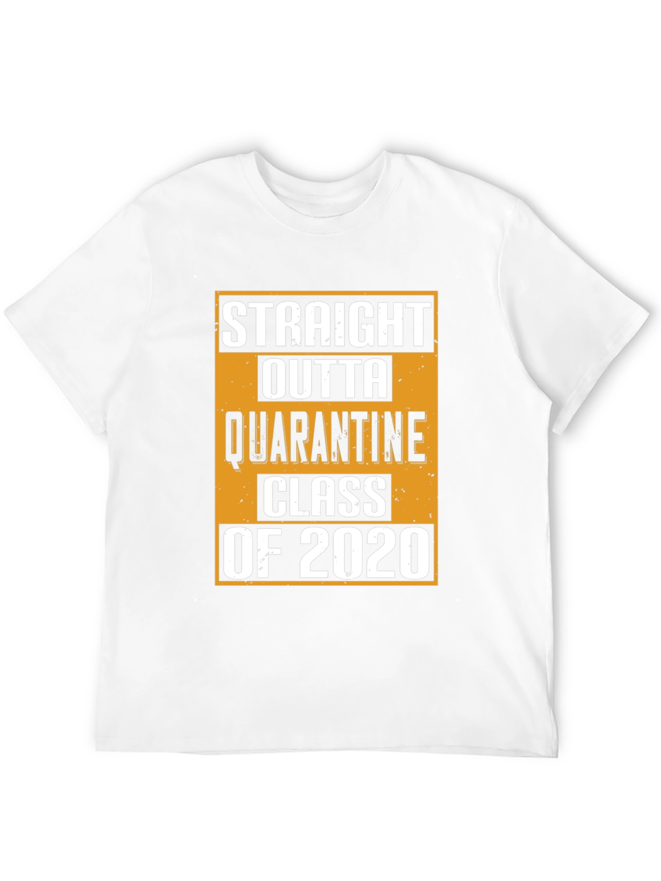 Straight Outta Quarantine Class of 2020 Black T-Shirt