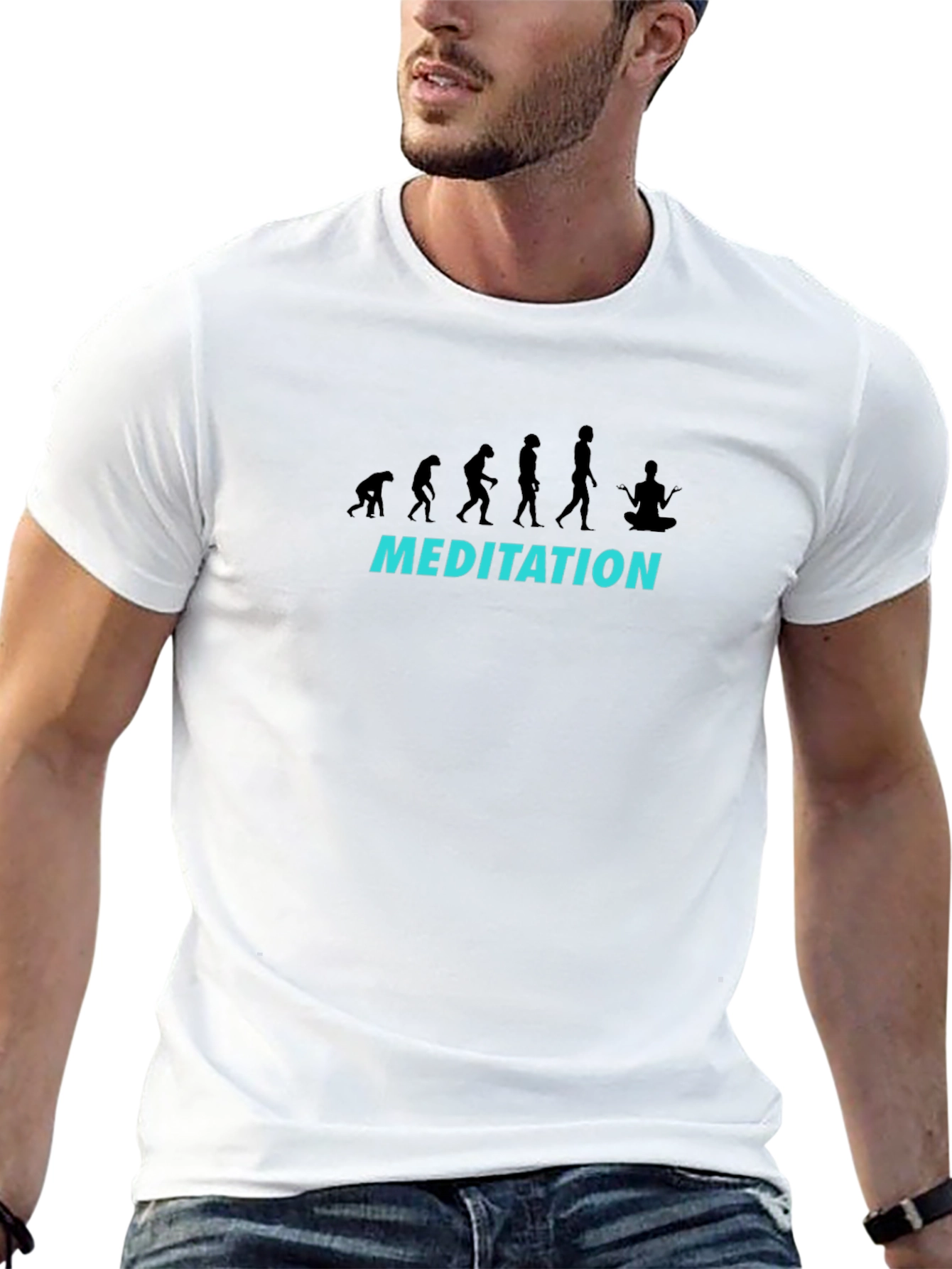 Meditation Evolution Graphic T-Shirt