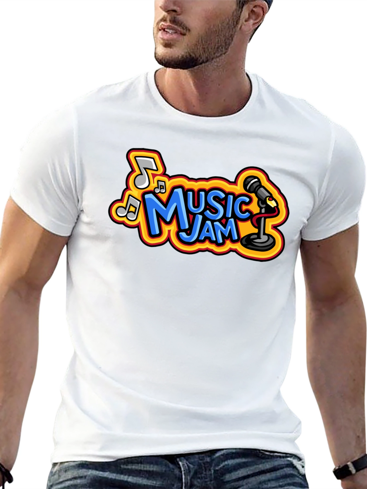 Music Jam T-Shirt - Cool Cartoon Design