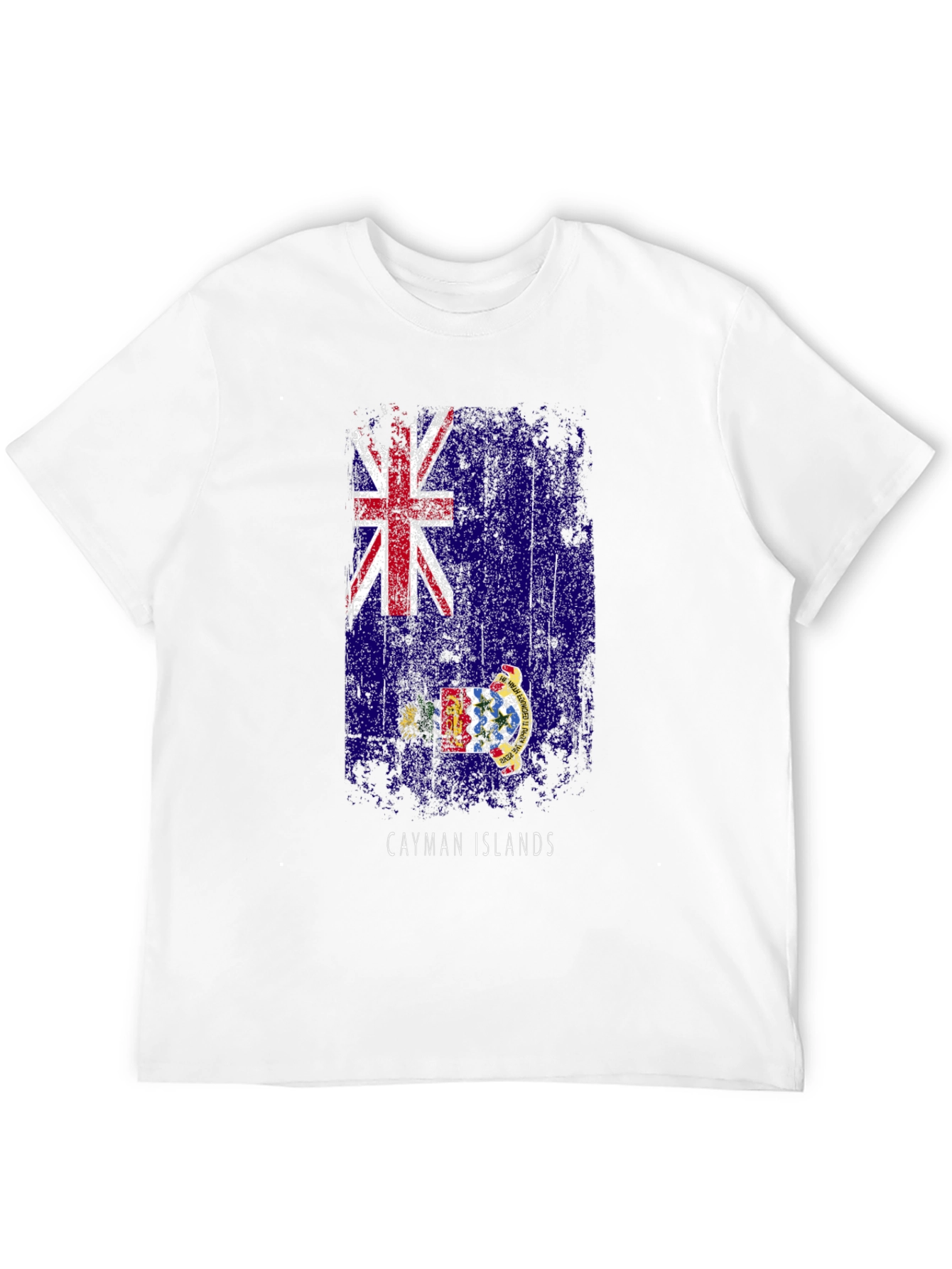Cayman Islands Flag Graphic Mens T-Shirt