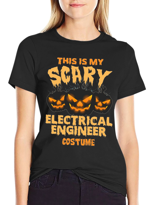 Scary Electrical Engineer Halloween Costume T-Shirt