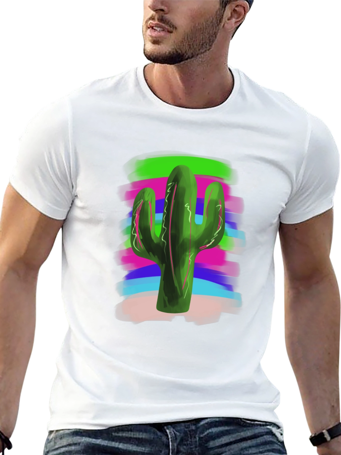 Cactus Tee - Vibrant Design Casual Comfort