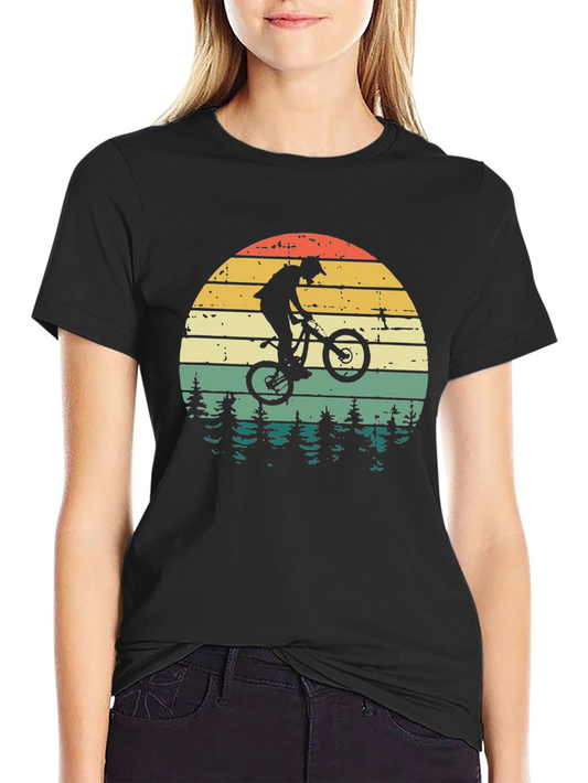 Mountain Bike Sunset Graphic Tee - Ride in Style