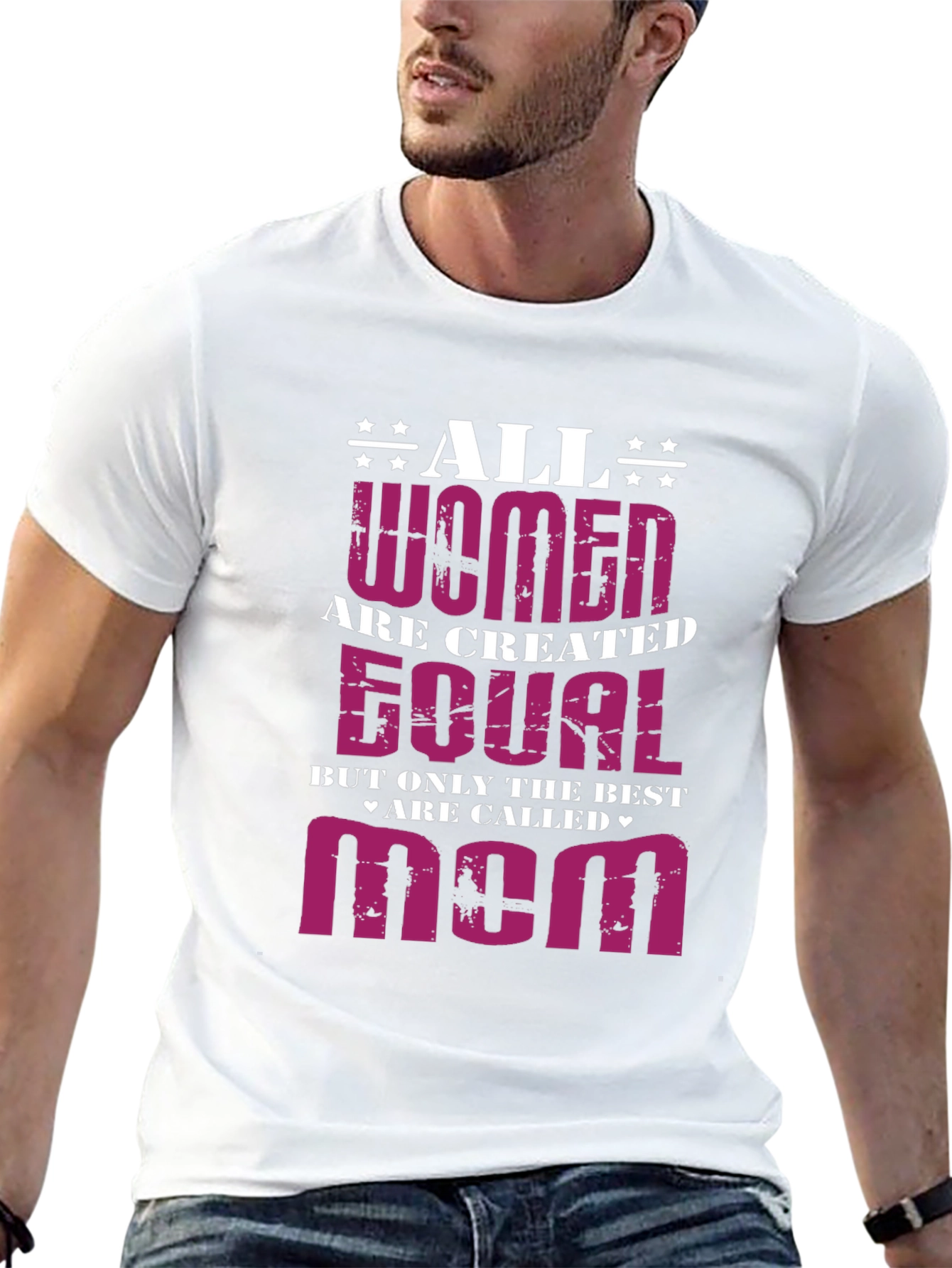 All Women Are Created Equal - Mom Graphic T-Shirt