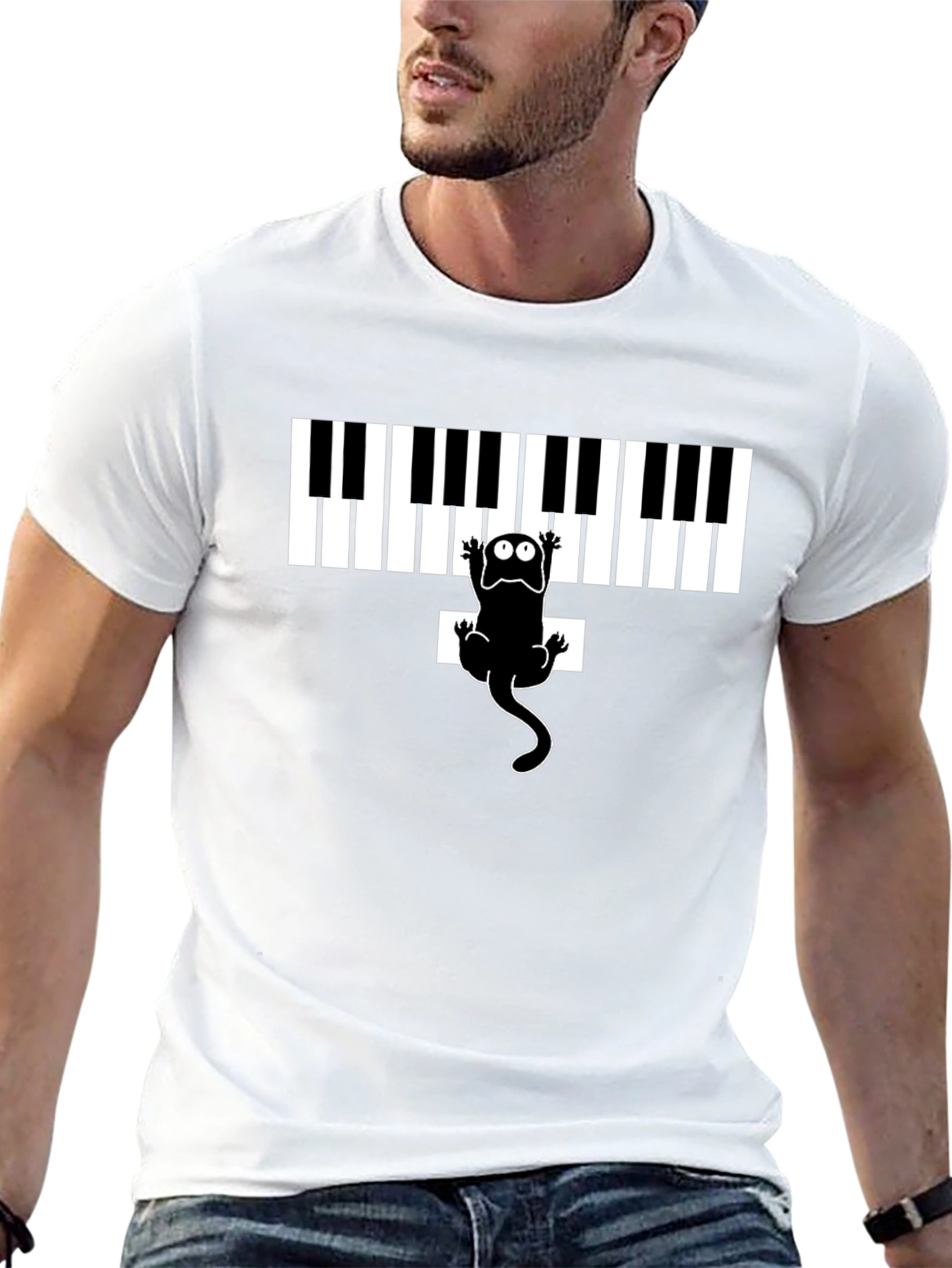 Piano Lizard Tee - Unique Musical Graphic Shirt