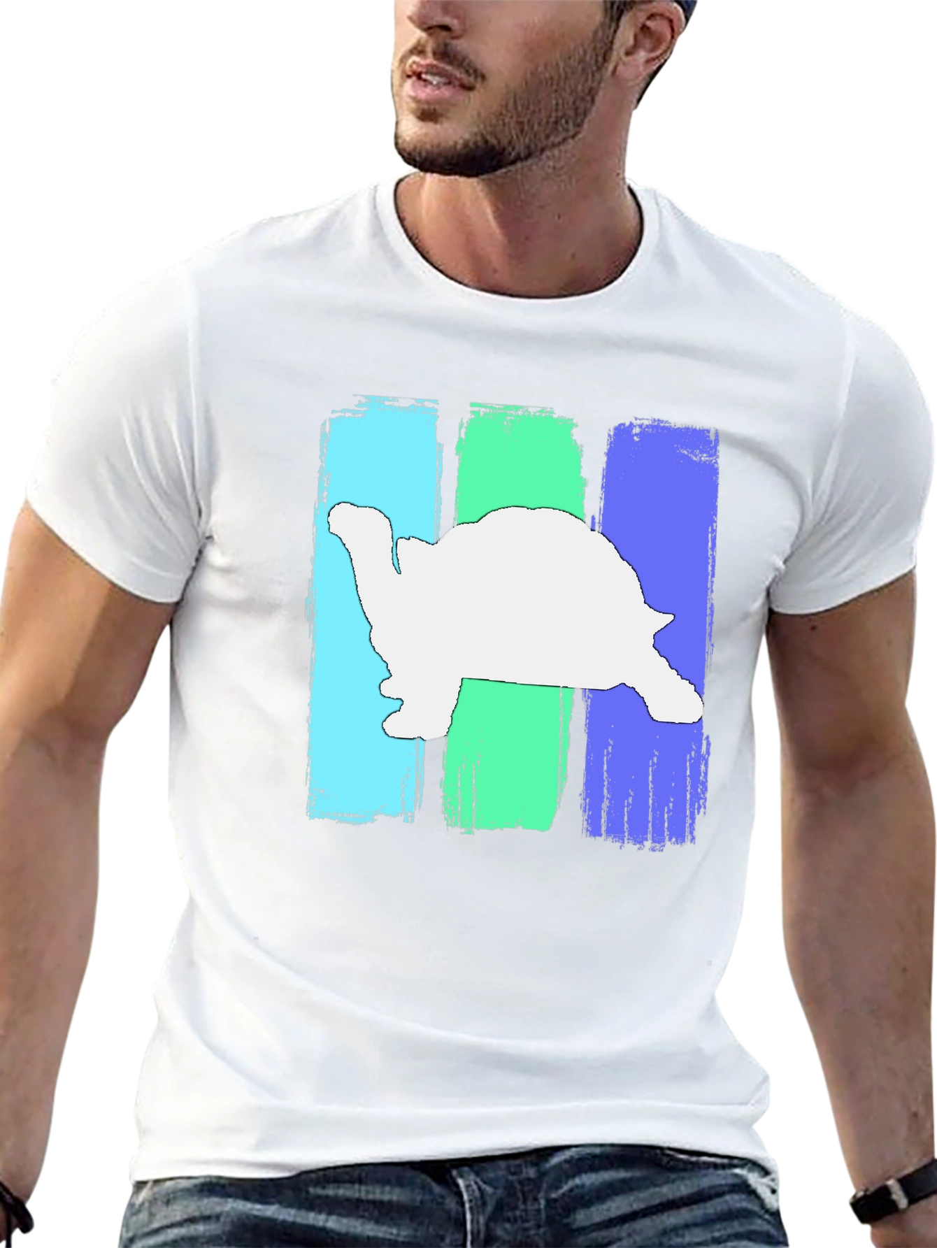 Retro Turtle Graphic T-Shirt - Black