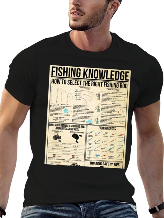 Fishing Knowledge T-Shirt - Anglers Guide