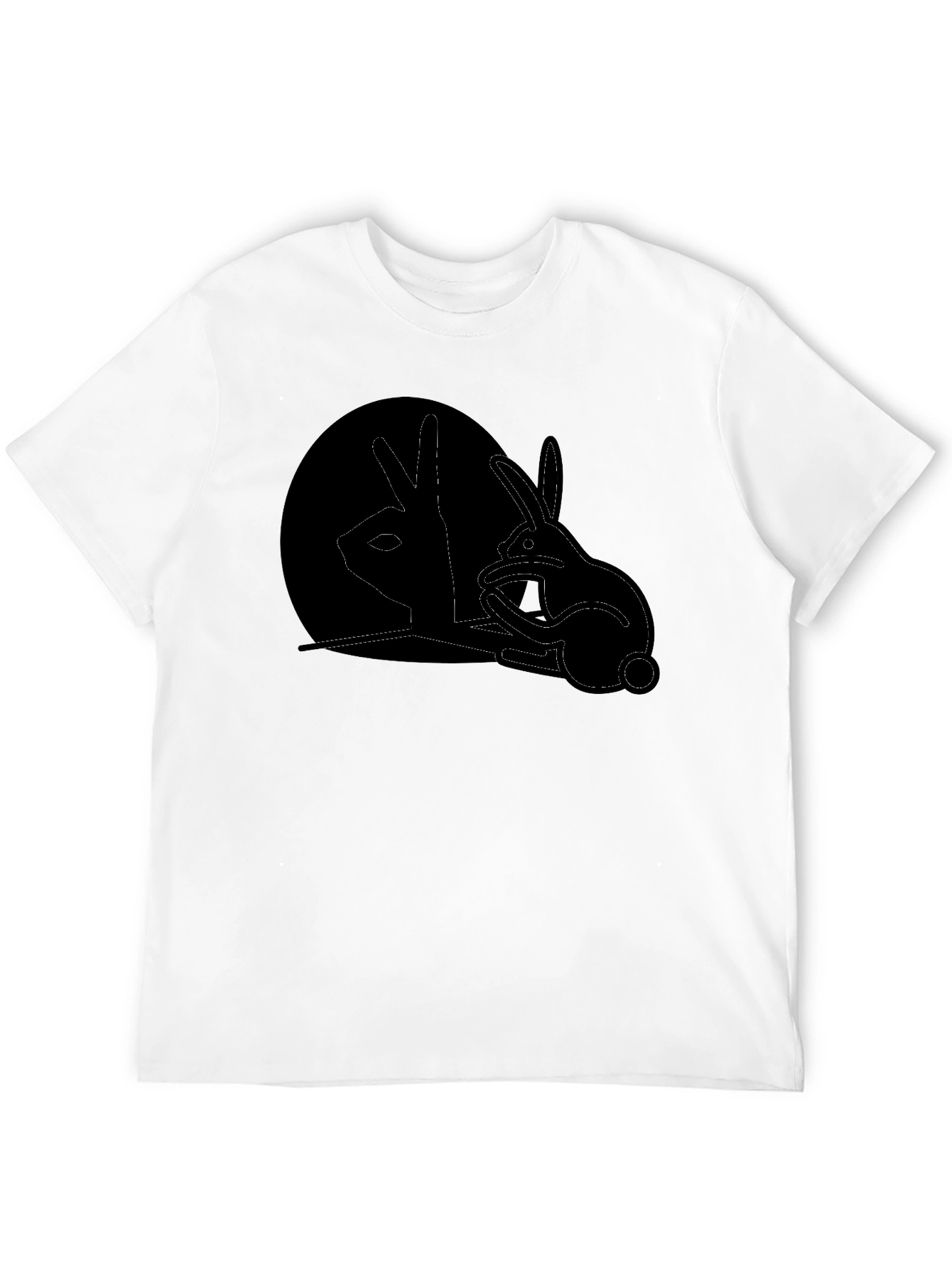 Rabbit Shadow T-Shirt - Fun Stylish Tee