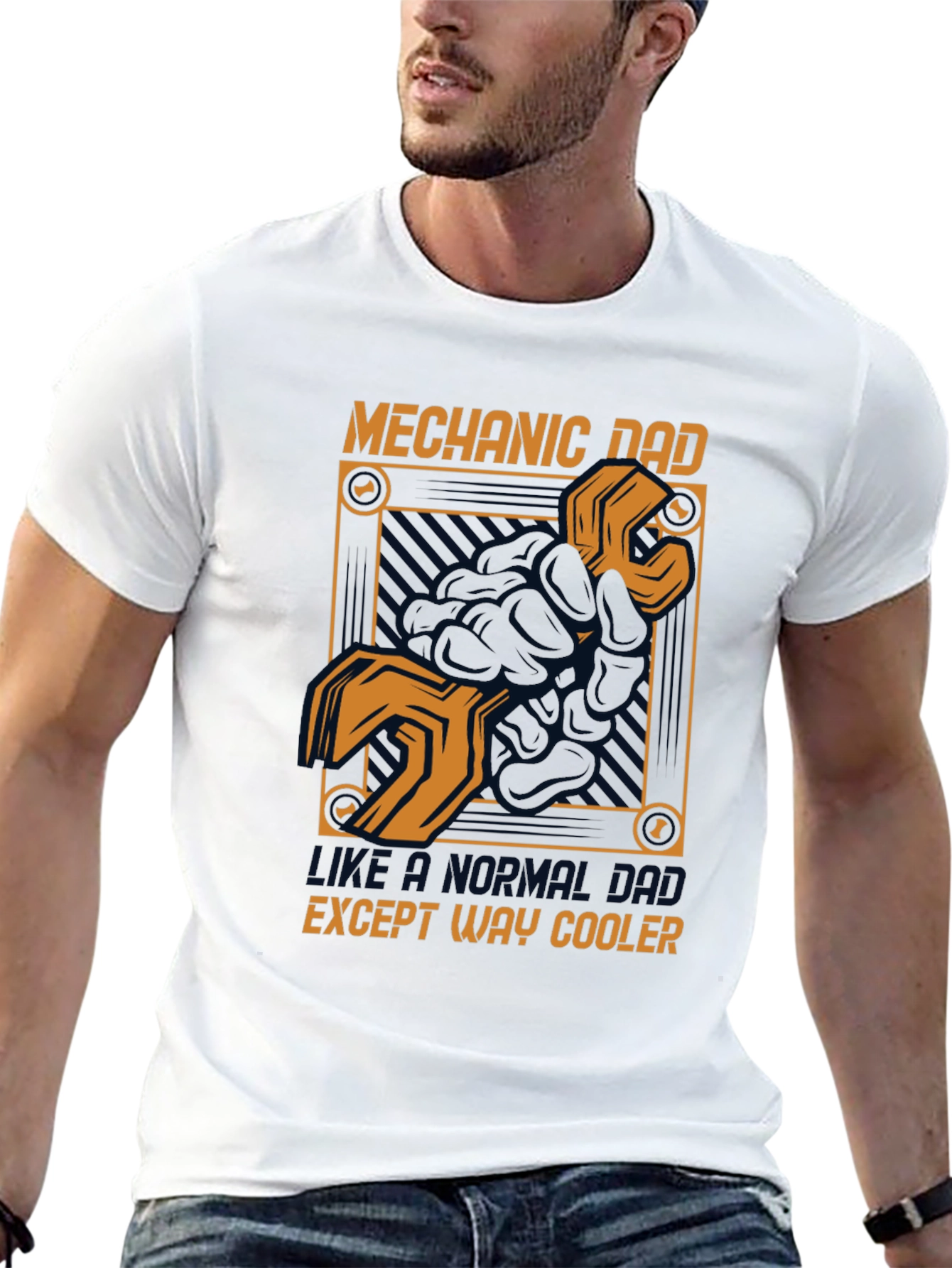 Mechanic Dad T-Shirt - Except Way Cooler
