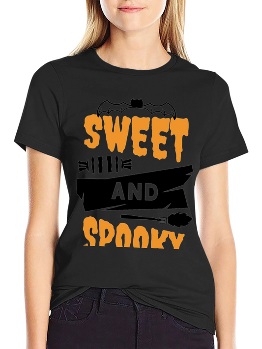 Sweet and Spooky Halloween Graphic Tee