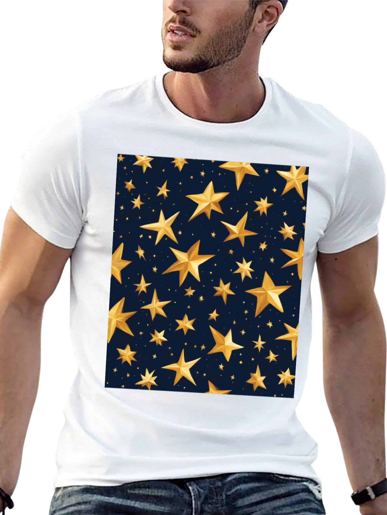 Stylish Starry Night T-Shirt