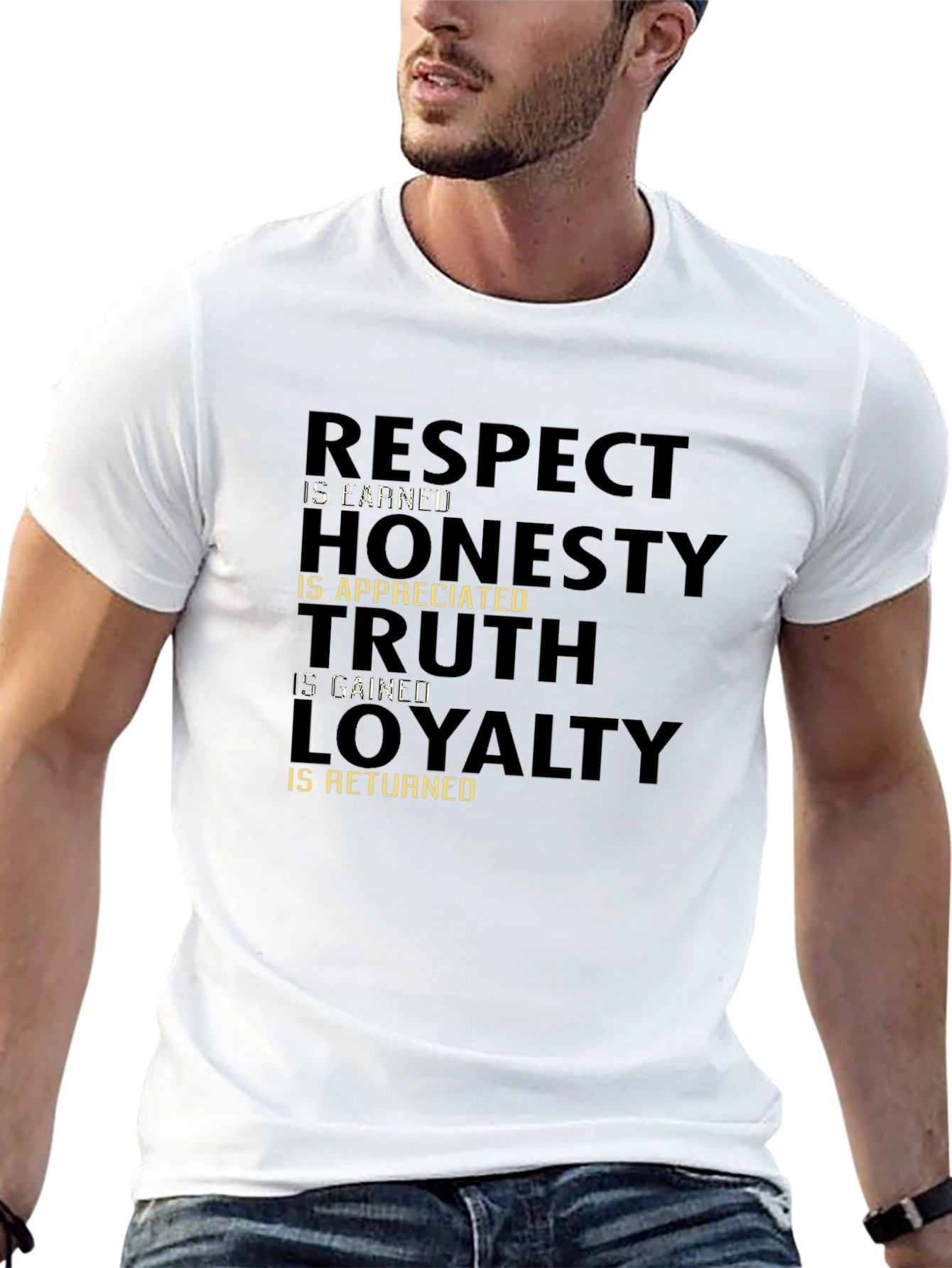 Respect Honesty Truth Loyalty Graphic T-Shirt