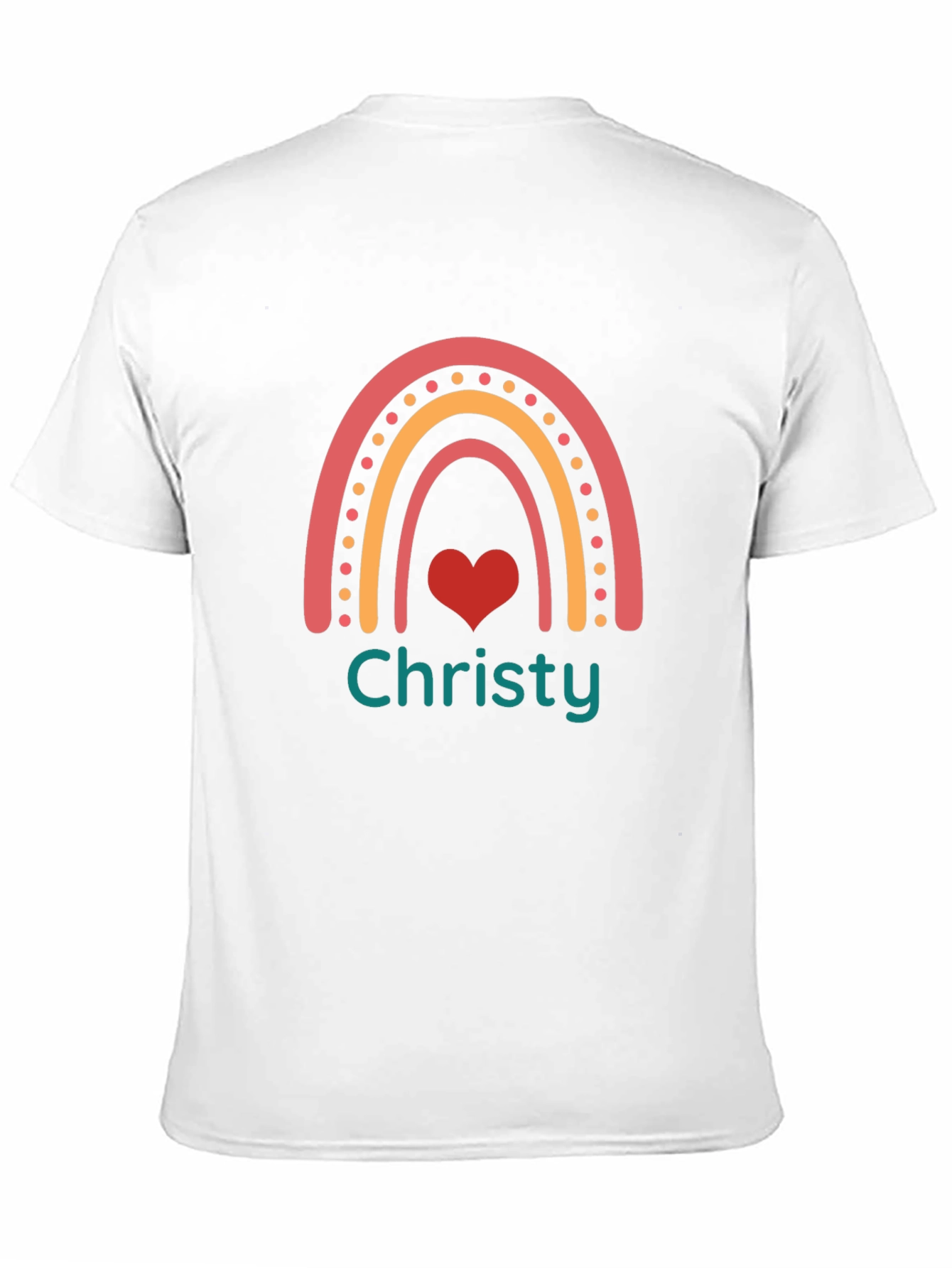 Rainbow Christy T-Shirt - Personalized Name Tee