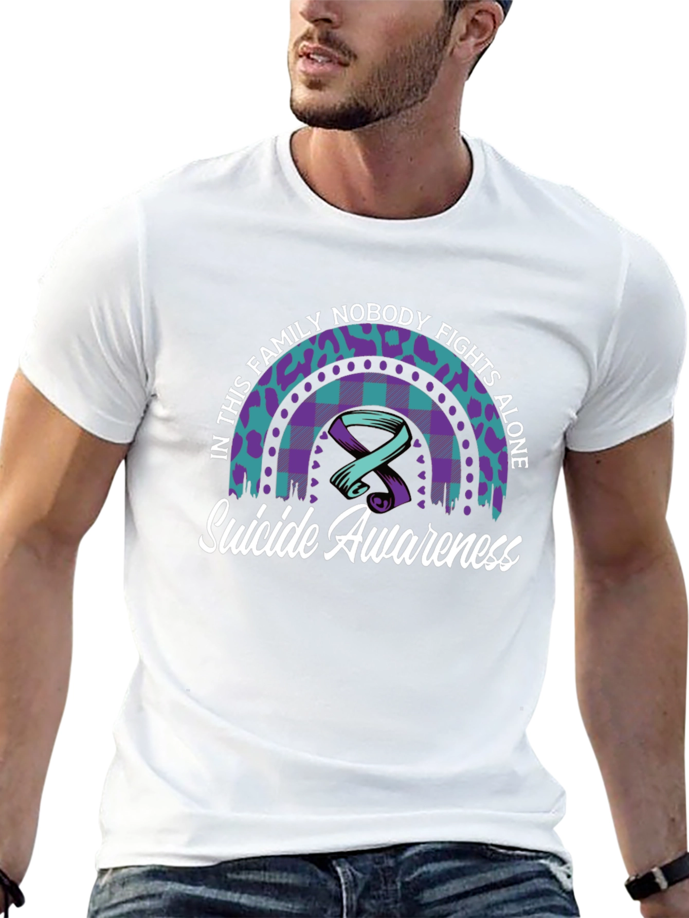 Suicide Awareness T-Shirt - Nobody Fights Alone