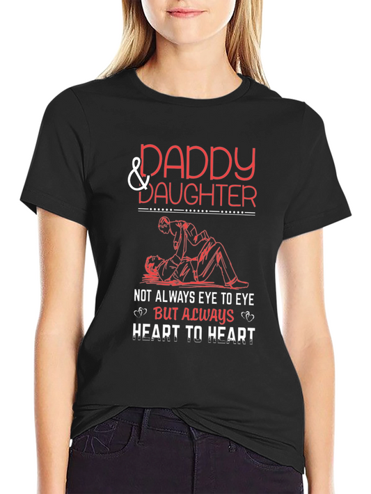 Daddy & Daughter T-Shirt - Heart to Heart Design