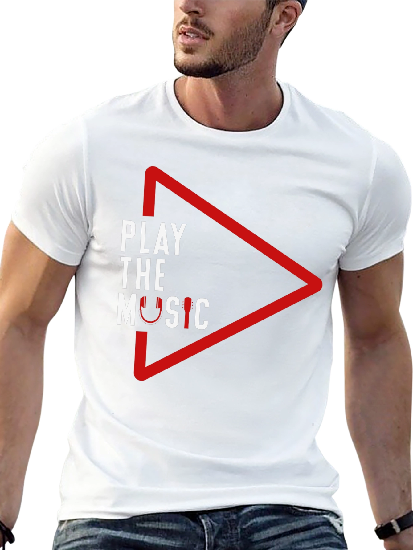 Play the Music Black Graphic Tee