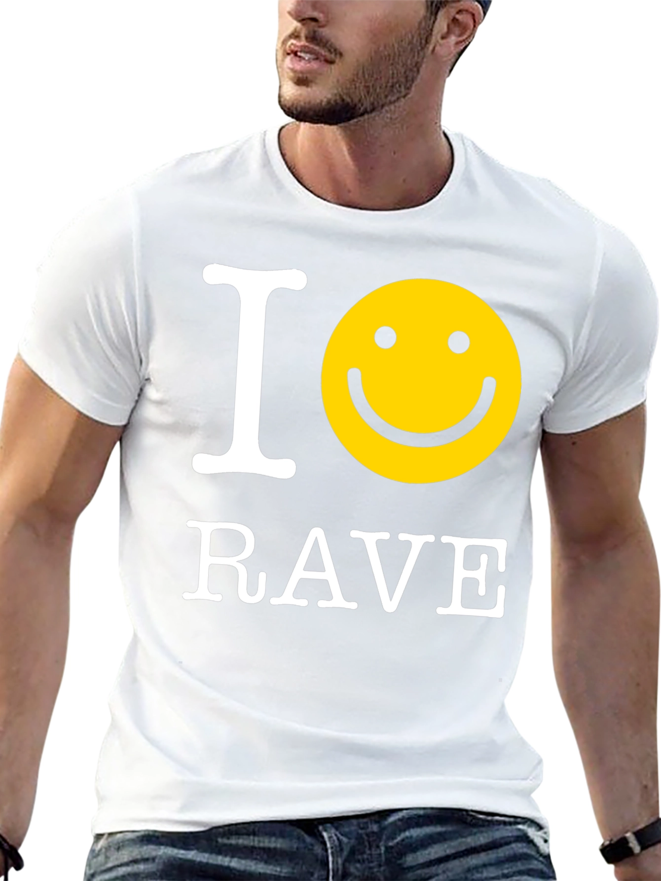 I Smiley Rave Black T-Shirt