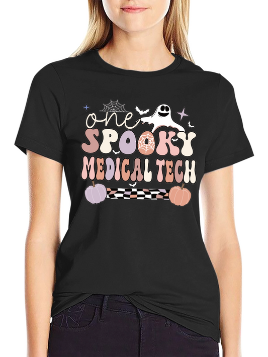 One Spooky Medical Tech Halloween T-Shirt