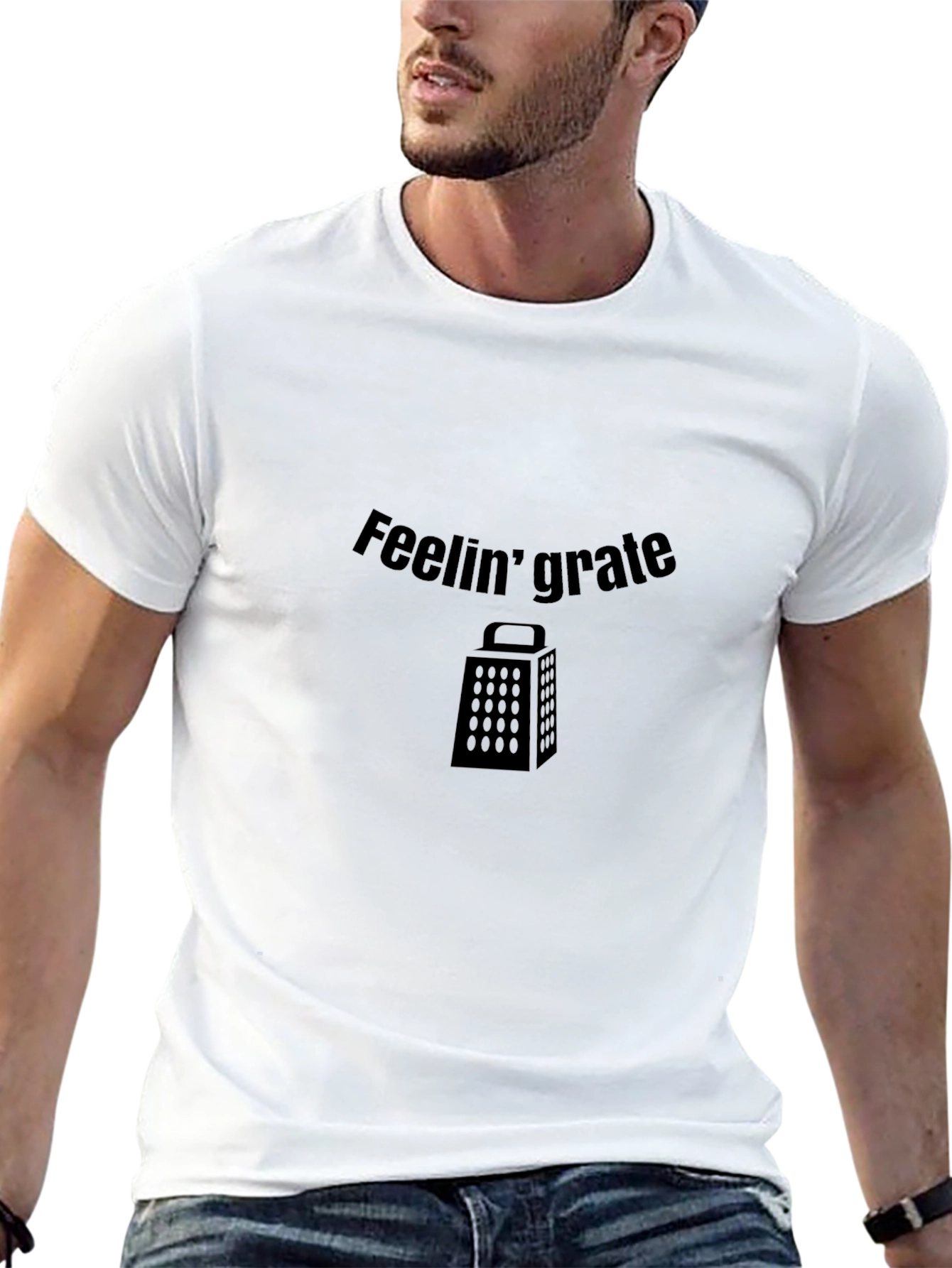 Feelin Grate Funny Black T-Shirt