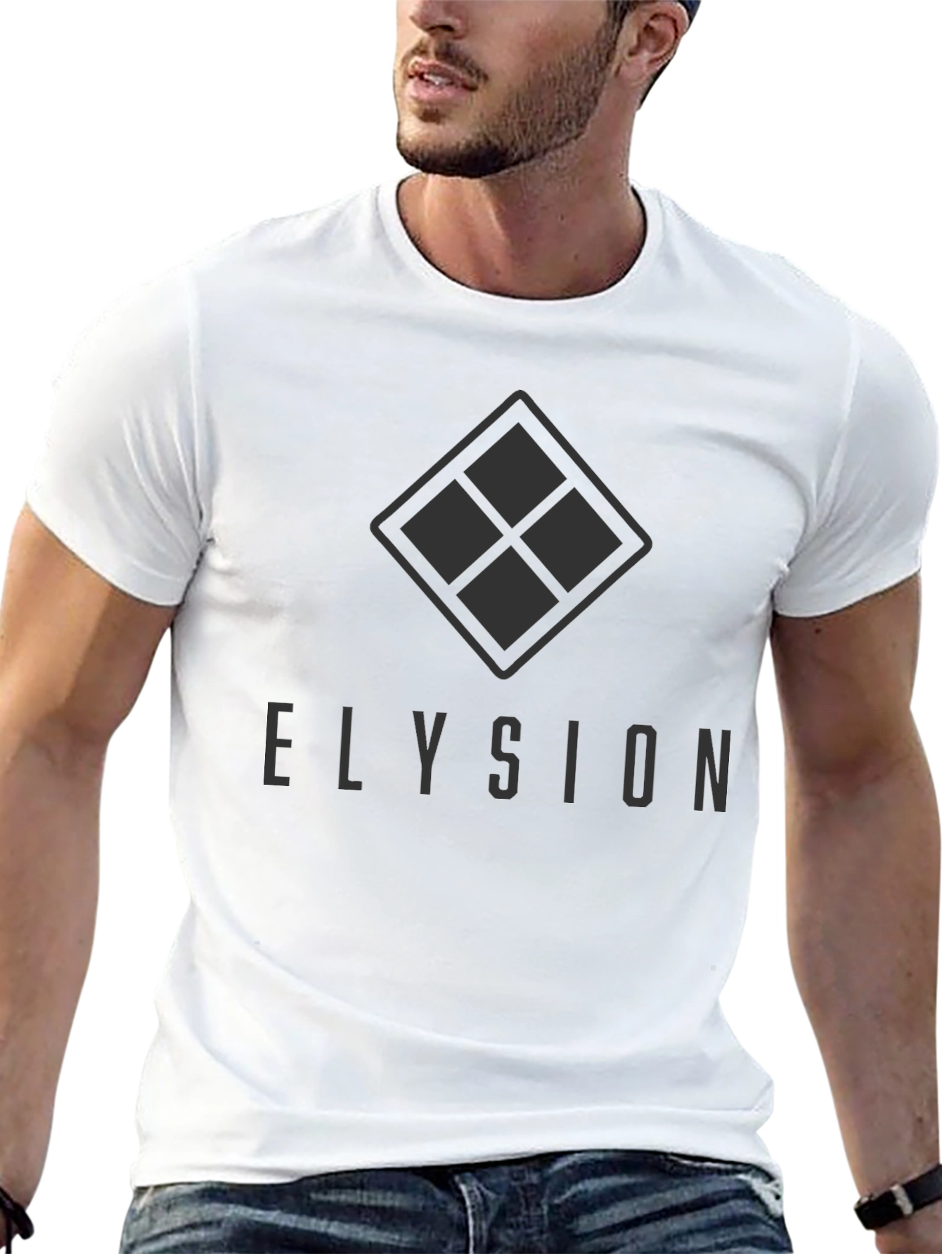 Elysion Diamond Logo Black T-Shirt