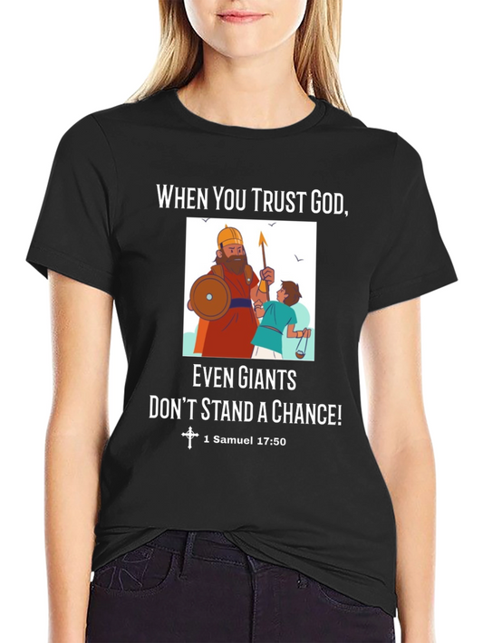 Trust God T-Shirt David and Goliath Tee