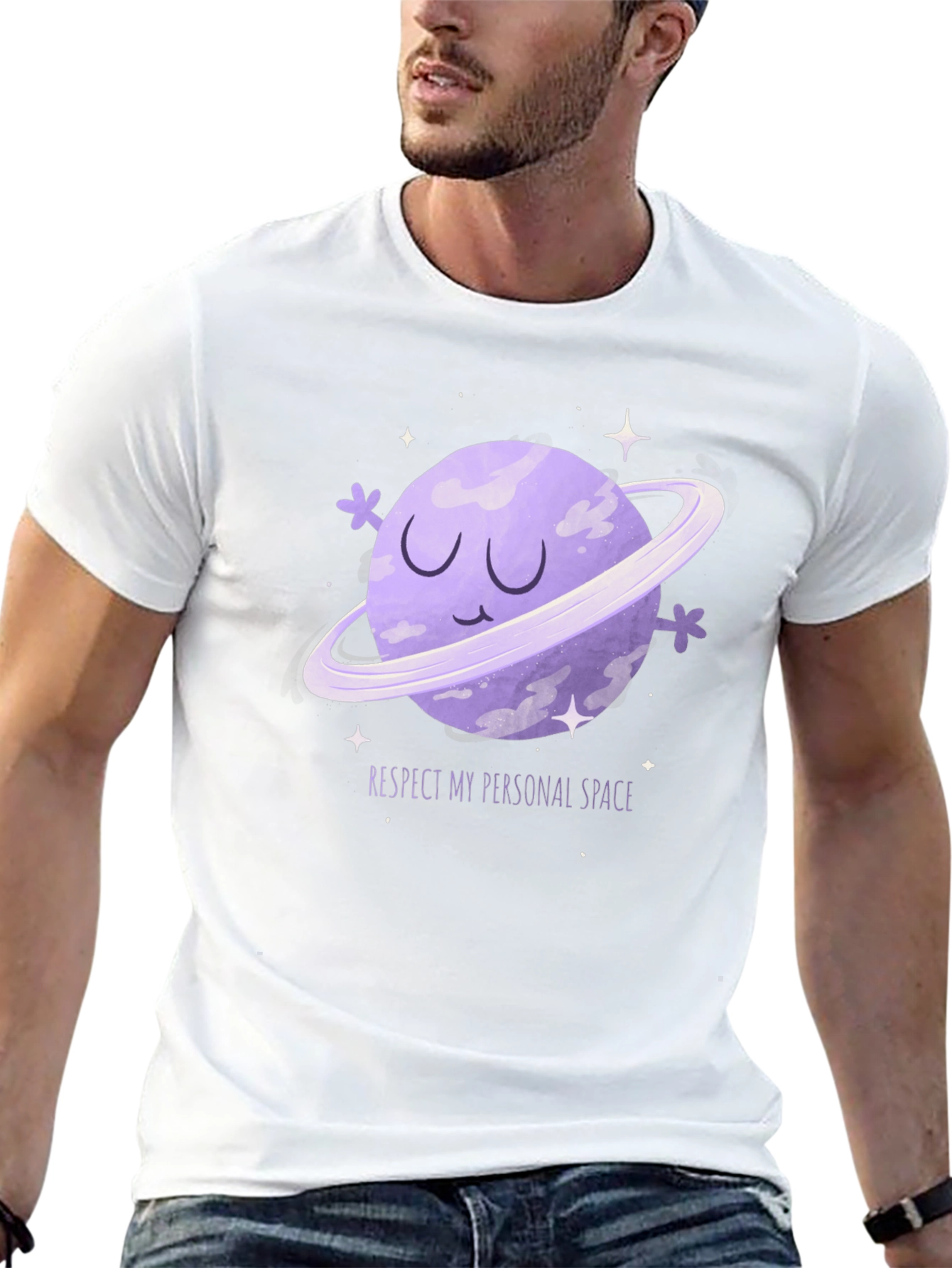 Respect My Space Graphic Tee - Black