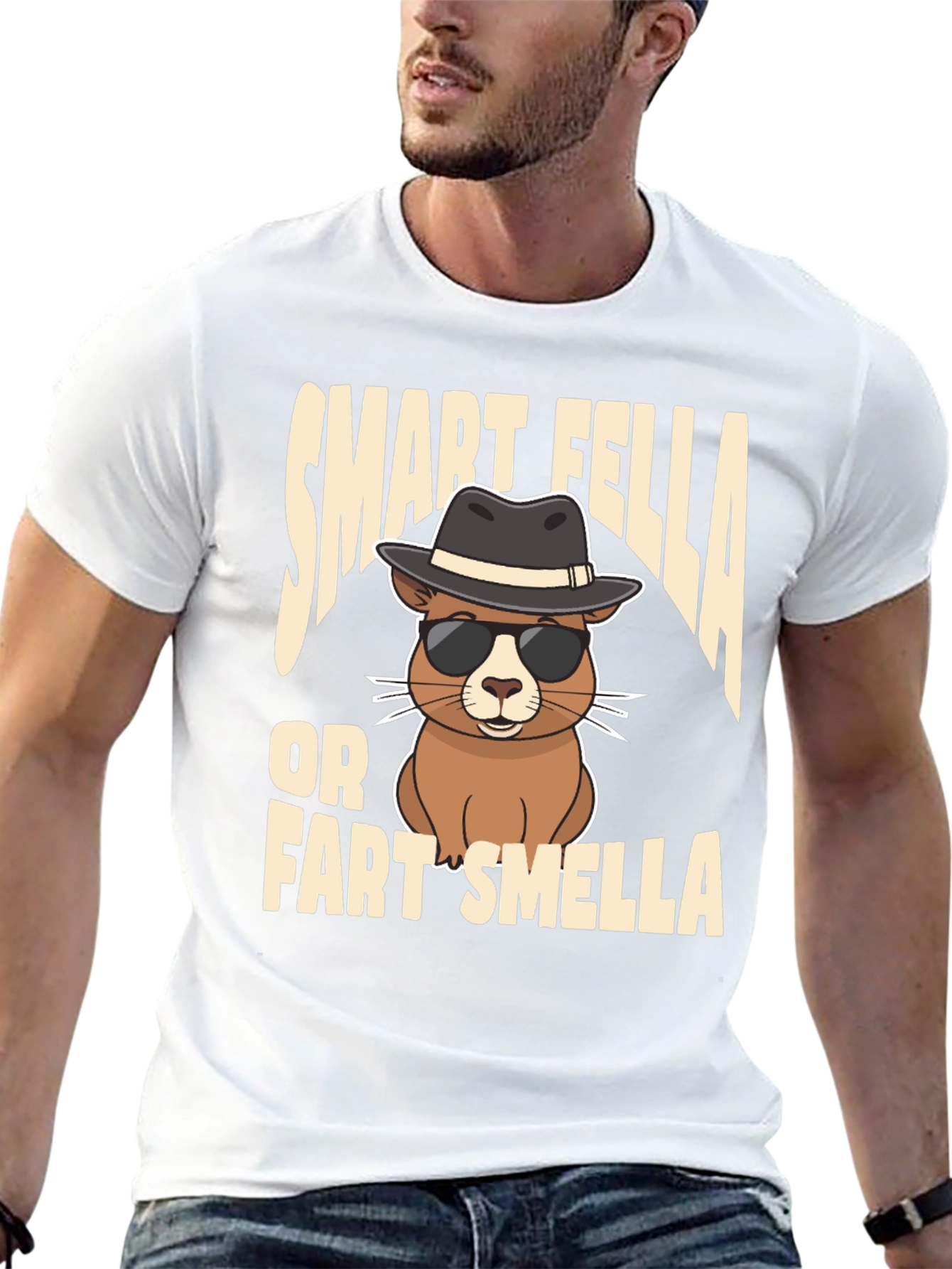 Smart Fella or Fart Smella T-Shirt