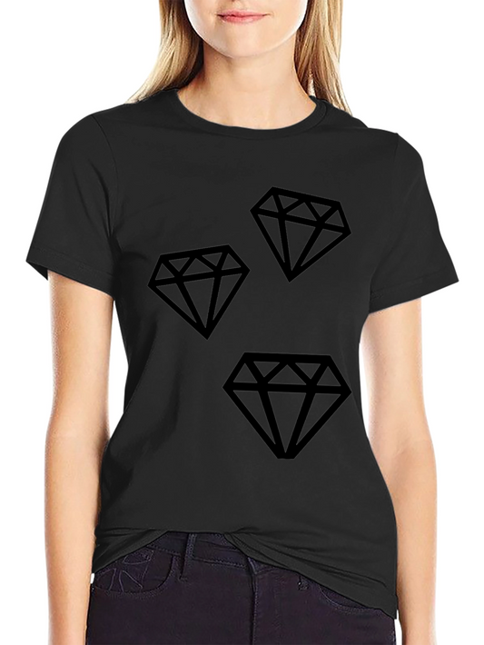 Mens Black Diamond Graphic T-Shirt