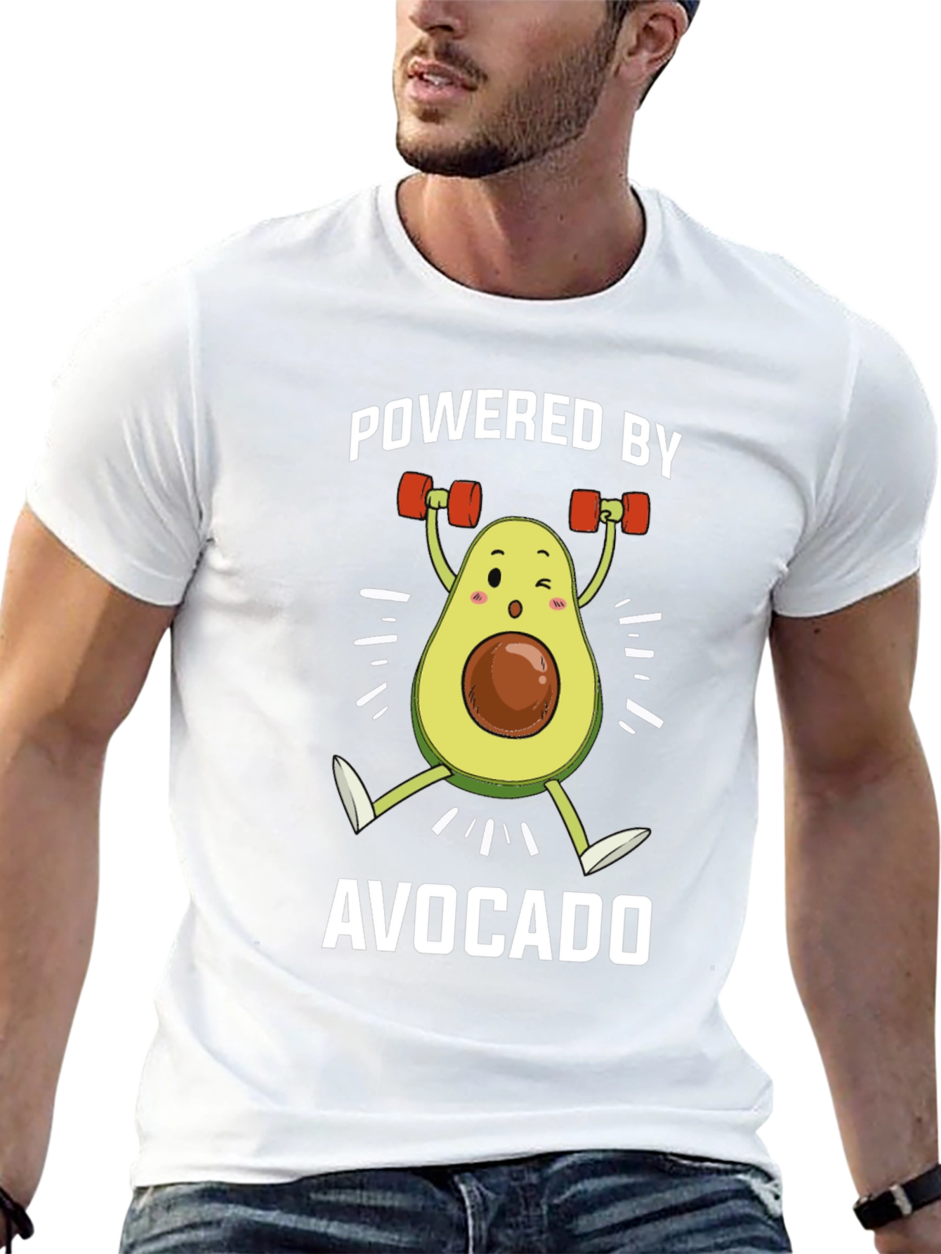 Powered by Avocado Black T-Shirt