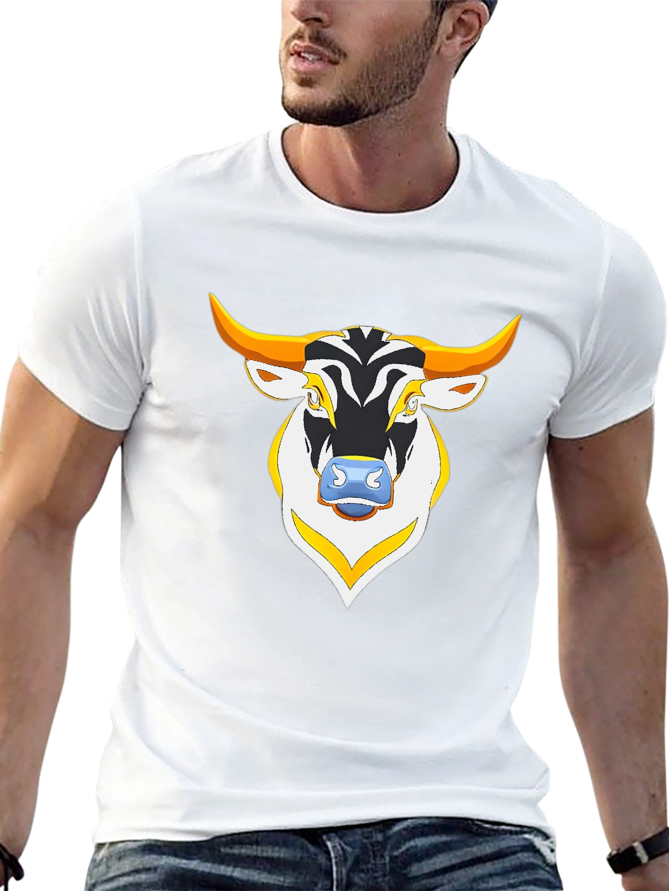 Bull Graphic Black T-Shirt